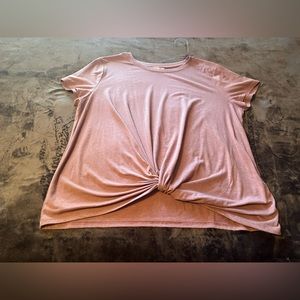 Pink Republic Blush Pink Short Sleeve Tied Shirt Size XXL (juniors)